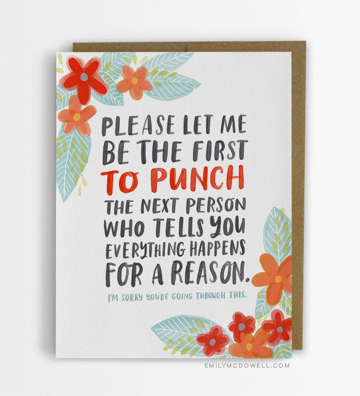 Oh Honey / Don't Get Bitter Get Better Empathy Card