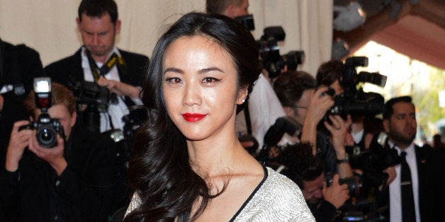 Tang Wei arrives at The Metropolitan Museum of Art's Costume Institute benefit gala celebrating "China: Through the Looking Glass" on Monday, May 4, 2015, in New York. (Photo by Evan Agostini/Invision/AP)