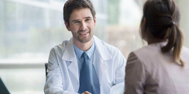 Doctor meeting with patient