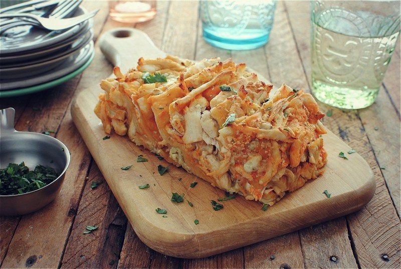 Buffalo Chicken Pull-Apart Bread