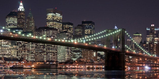 Brooklyn bridge and Manhattan skyline