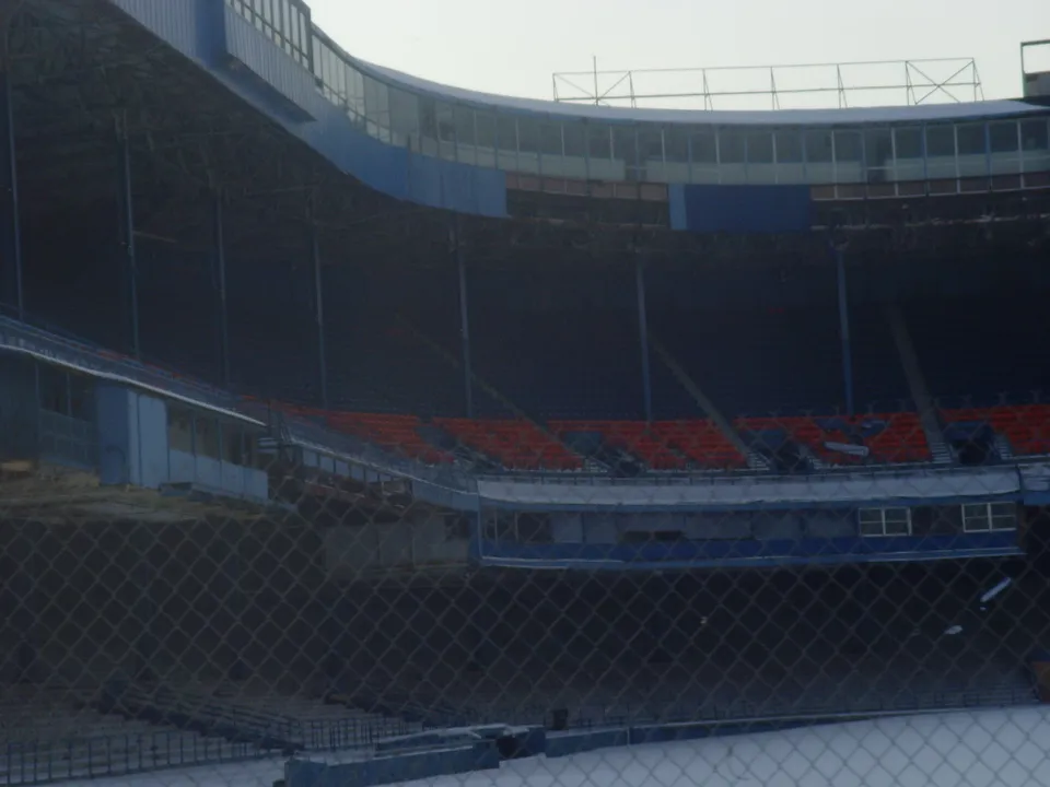 A view of the inside of an empty and abandoned Tiger Stadium from the  News Photo - Getty Images