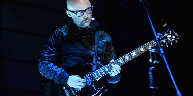 LOS ANGELES, CA - JANUARY 10: Recording artist Moby performs onstage during the 8th Annual HEAVEN Gala presented by Art of Elysium and Samsung Galaxy at Hangar 8 on January 10, 2015 in Los Angeles, California. (Photo by Jason Merritt/Getty Images for Art of Elysium)