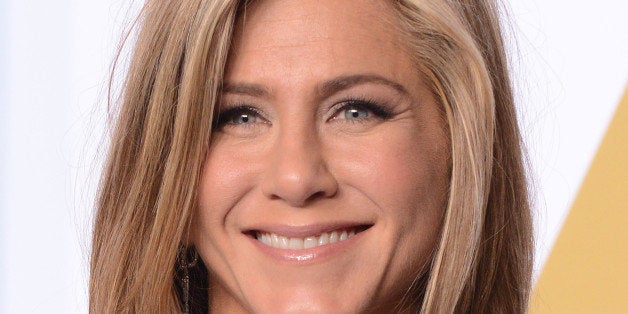 HOLLYWOOD, CA - FEBRUARY 22: Actress Jennifer Aniston poses in the Press Room during the 87th Annual Academy Awards at Loews Hollywood Hotel on February 22, 2015 in Hollywood, California. (Photo by C Flanigan/Getty Images)