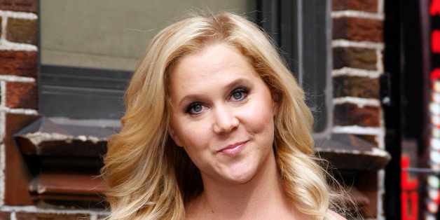 NEW YORK, NY - APRIL 01: Amy Schumer arrives for the 'Late Show with David Letterman' at Ed Sullivan Theater on April 1, 2014 in New York City. (Photo by Donna Ward/Getty Images)