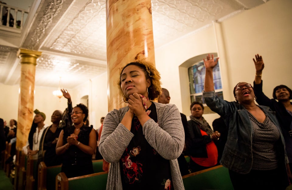 Mourners In Harlem Hold Prayer Service And Vigil For Victims Of Charleston Church Shooting