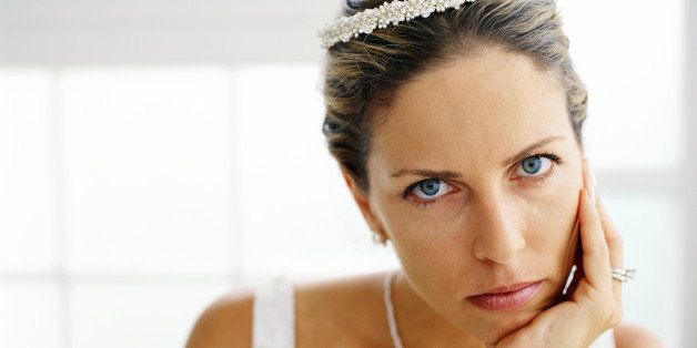 portrait of a bride waiting