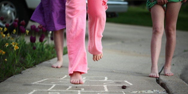 Hopscotch Kids Jumping.