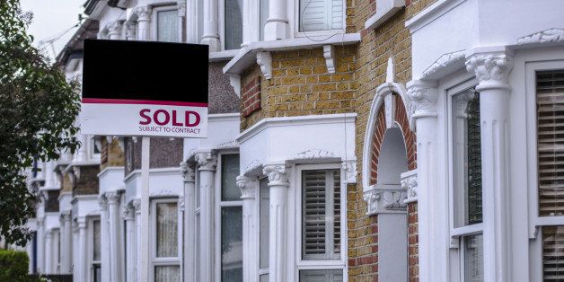 London houses with sold sign