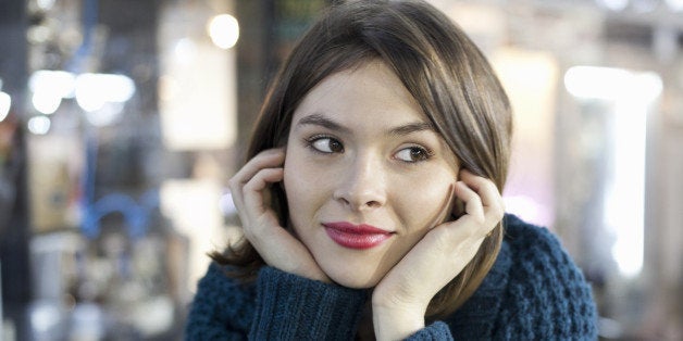 portrait of smiling young woman