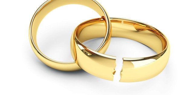 Broken gold wedding rings