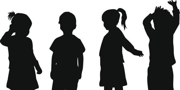 group of children's silhouettes
