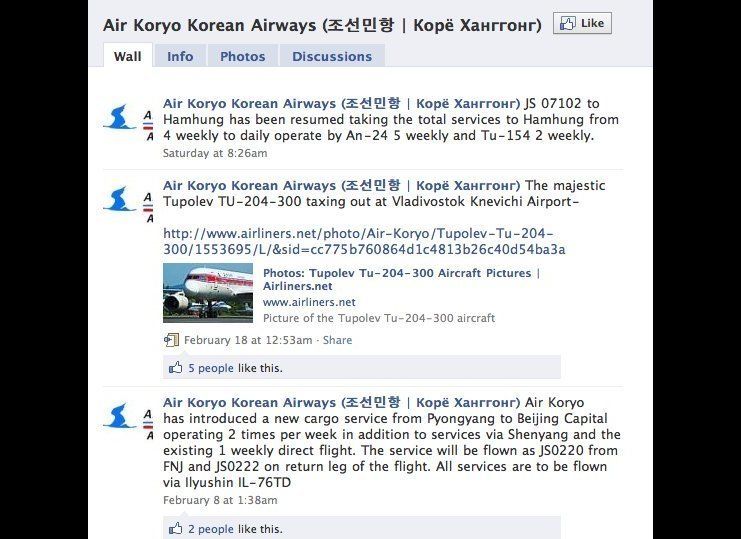 Airline Page With The Most Propoganda: North Korea's Air Koryo 