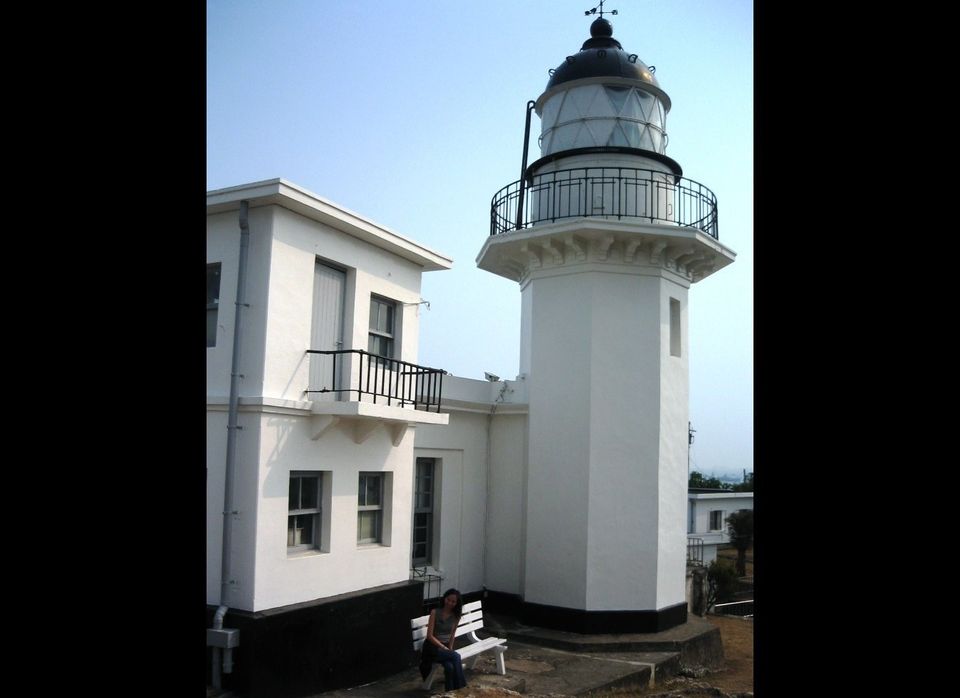 Cihou lighthouse on Cinjin Island, Kaoshuing