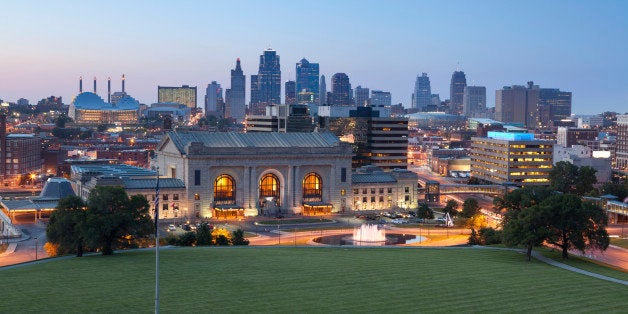 Image of the Kansas City skyline at twilight.