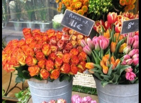 Parisian flower shop.