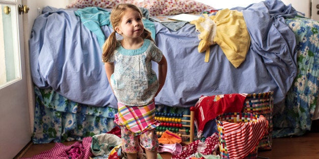 kids messy closet