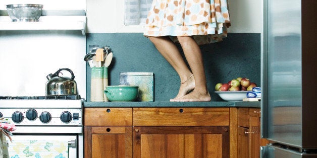 Woman Performing on a Counter Top