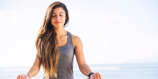 Morning Yoga Meditation by the Beach