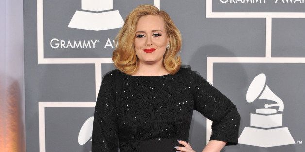 adele at the 54th annual grammy ...