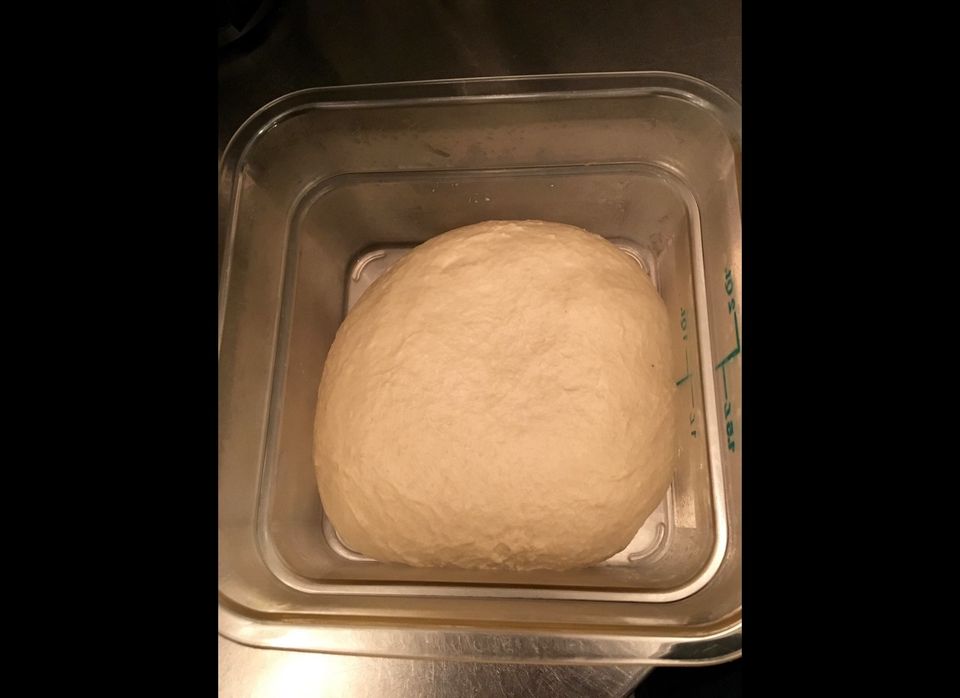 The dough, straight out of the food processor
