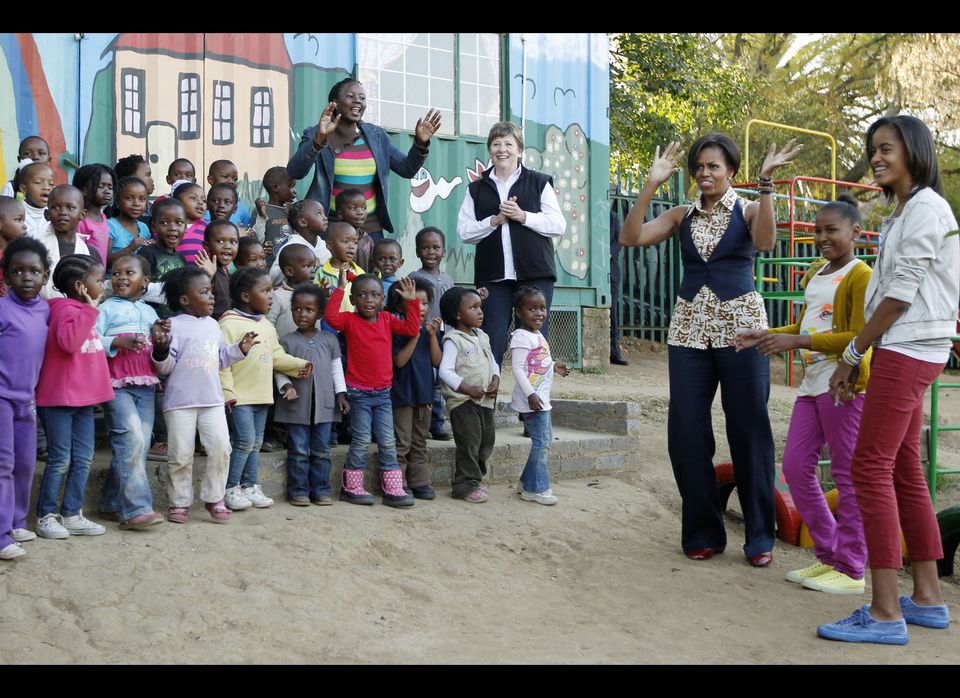 At the Emthonjeni Community Center in Zandspruit Township, Johannesburg, South Africa