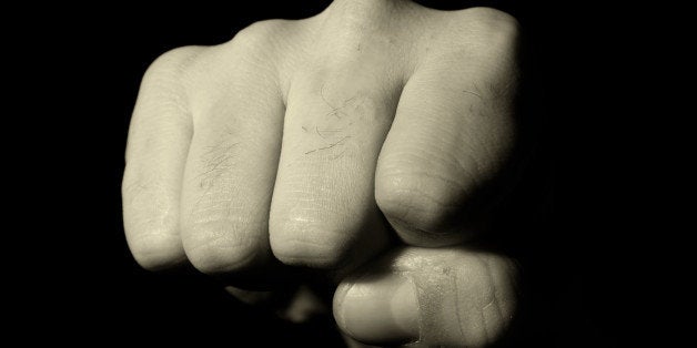 portrait of a man's fist hand ...