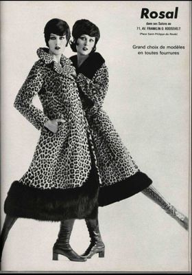 A 1970s fashion magazine advertisement for the latest in stylish
