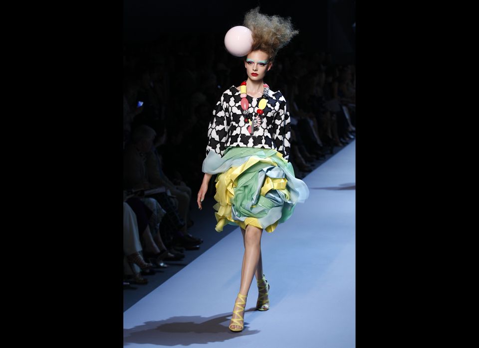 Designer John Galliano Erased at Christian Dior Runway Show in Paris