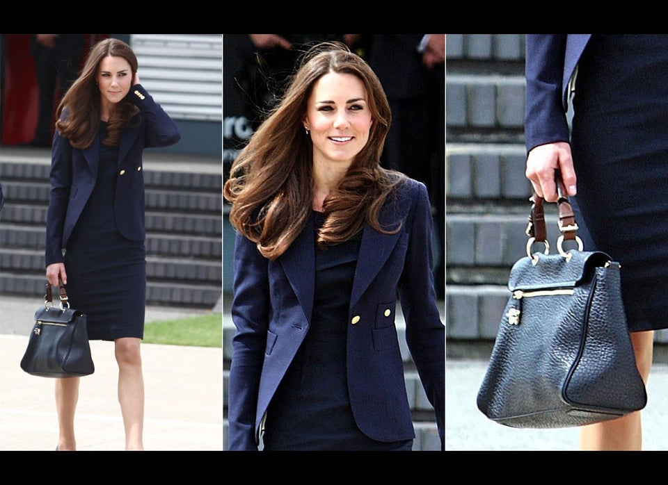 Kate Middleton supports British bag designers while touring Canada