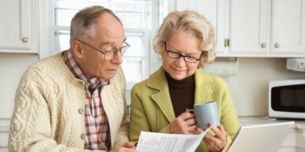 Couple with laptop