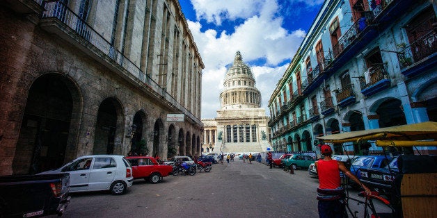 HAVANA, CUBA - DECEMBER 17: A general view of El Capitolio on December 17, 2014 in Havana, Cuba. (Photo by Ben Pruchnie/Getty Images)