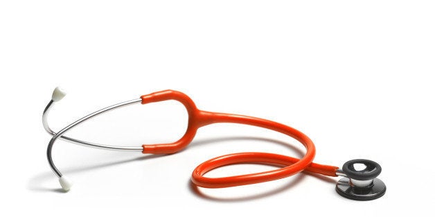 Red stethoscope