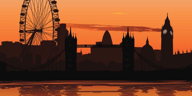 London at sunset