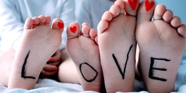 tiny feet, big love, writing, kids, hearts, siblings, brother and sister, valentine, LOVE, toes,