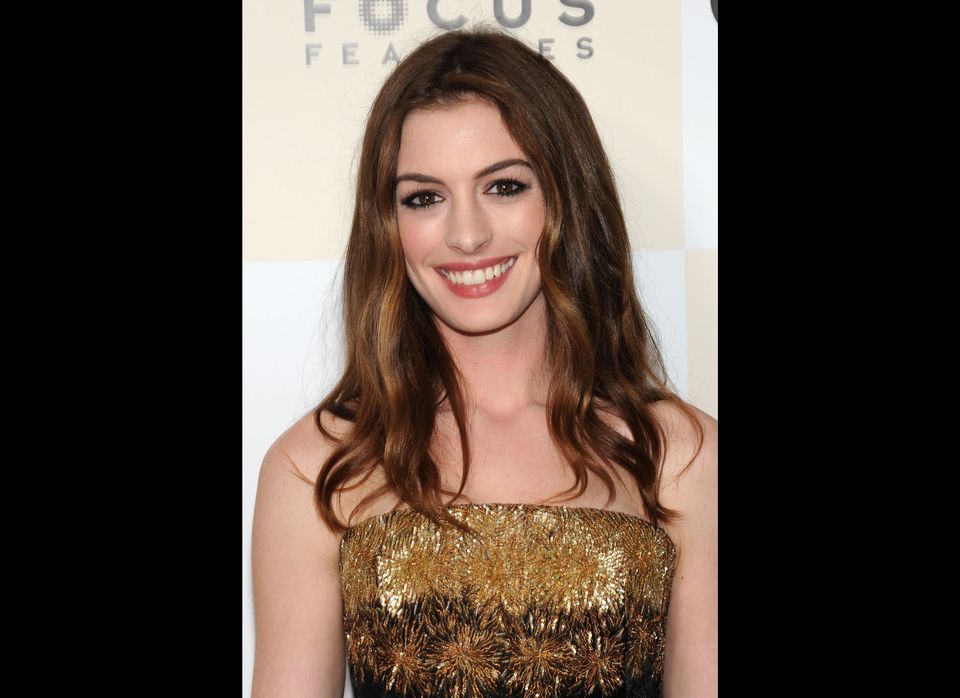 Anne Hathaway Wears Two Looks To One Day Premiere Photos Poll
