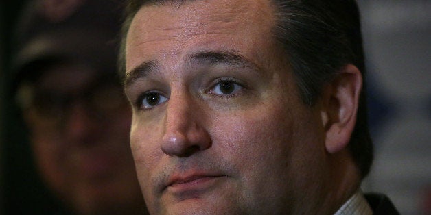 FORT MILL, SC - FEBRUARY 11: Republican presidential candidate Sen. Ted Cruz (R-TX) speaks to members of the media at Morningstar Fellowship Church February 11, 2016 in Fort Mill, South Carolina. After finishing third in the New Hampshire primary, Cruz continued to seek for the Republican nomination in the Palmetto State. (Photo by Alex Wong/Getty Images)