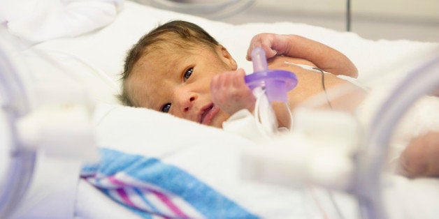 Premature Baby in Incubator