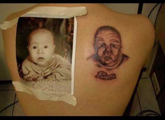 Baby Portrait Tattoos Parenting Fail Photos Huffpost Life