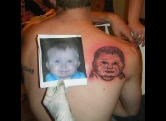 Baby Portrait Tattoos Parenting Fail PHOTOS  HuffPost Life