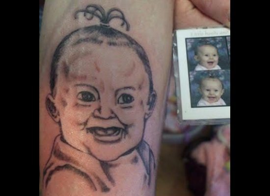 32 Baby Portrait Tattoo Images Pictures And Design Ideas
