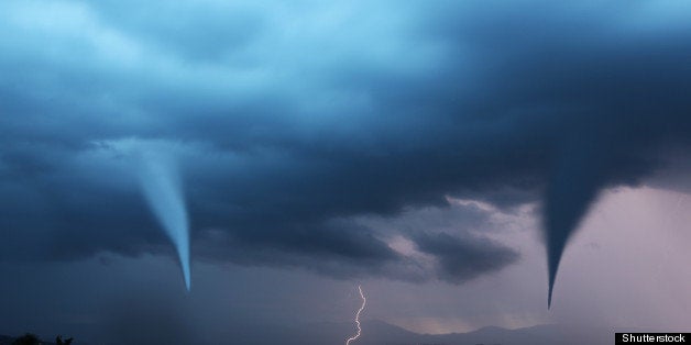 tornado and lightening