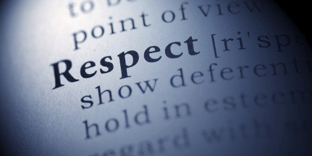 Fake Dictionary, Dictionary definition of the word Respect.