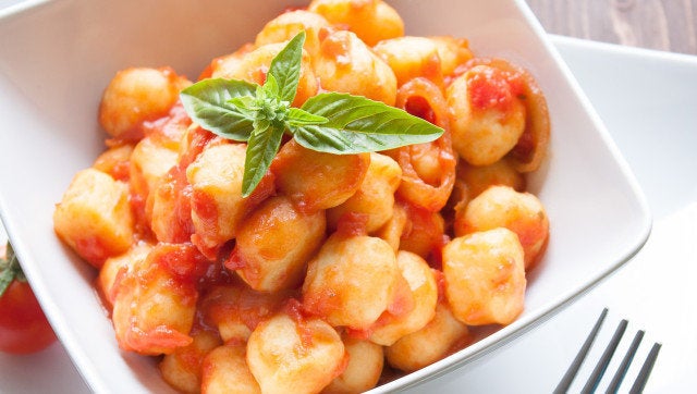 homemade gnocchi with tomato...