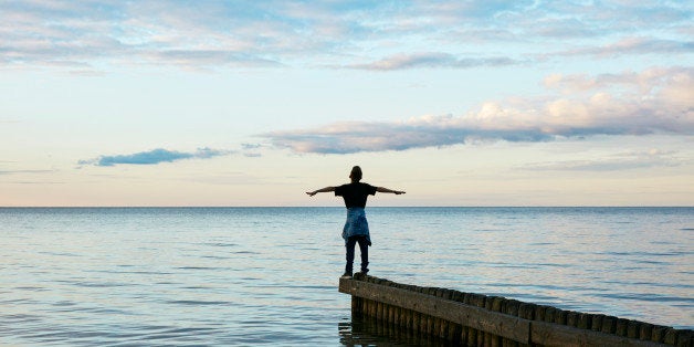 Boy on a pier