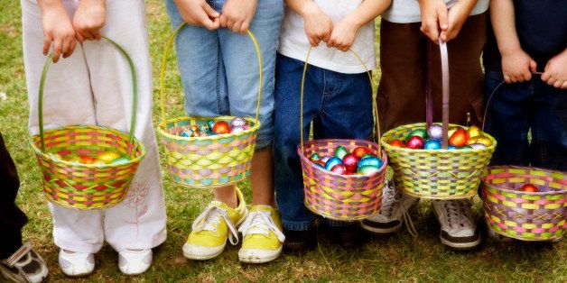 Group of Children with Easter Baskets