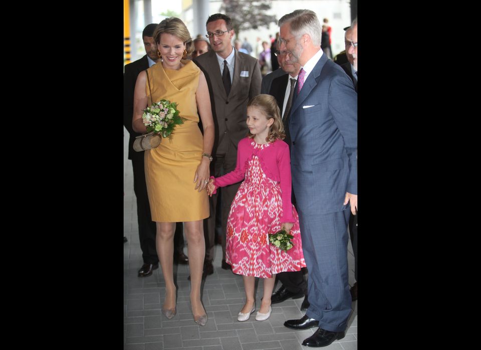 Princess Mathilde, Princess Elisabeth & Prince Philippe