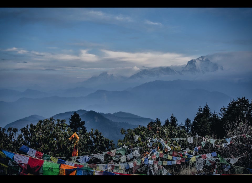 Dhaulagiri I, II, and III from Poon Hill