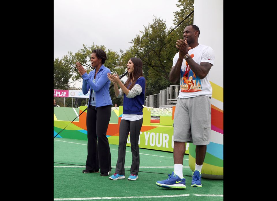 Michelle Obama, Victoria Justice & LeBron James Nickelodeon's Worldwide Day of Play