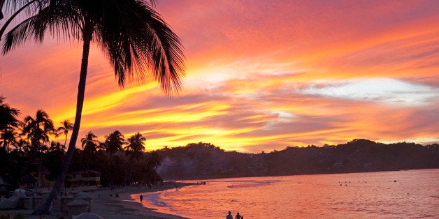 sunset in sayulita, mexico